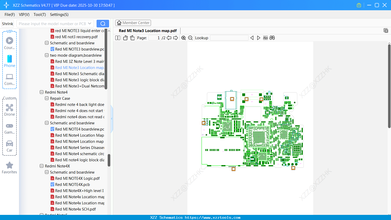Xiaomi Redmi Note3 Location Map